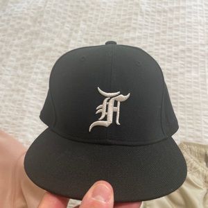 Black, Fear of God Hat 7.25